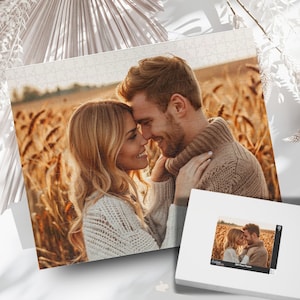 Custom Jigsaw Puzzle From Photo, Puzzle 100-1000 Pieces, Personalized Photo Puzzle Adult, Gift for Mom Dad Kids Her Him Couple,Wedding Gift