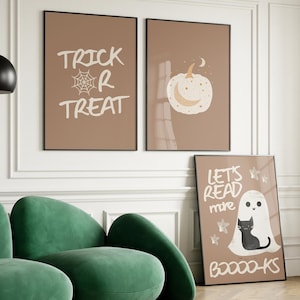 Halloween Klassenzimmer Dekor Set, Kinder Halloween Dekor, druckbare Wandkunst, Kinderzimmer Halloween Kunst, Halloween Lernposter, Lehrer Bundle