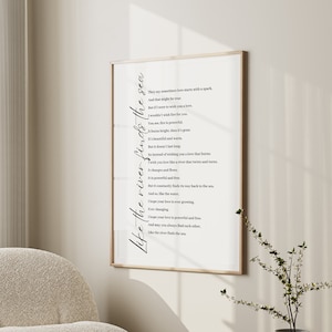 Impressão de poema personalizado, arte de parede com impressão de texto personalizado, arte de poema personalizável, presente personalizado exclusivo, pôster de música personalizado, texto de letra personalizado