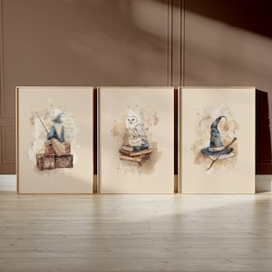 Zauberer Poster, Zauberer Poster, Magische Kinderzimmer Deko, Magier Raum Deko, Zauberer Raum Deko, Zauberer Raum Deko, Zauberer Raum Kunst, Digital
