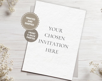 Double Sided Printed Postcards 5x7, Custom Two Sided Cards, Printed and Shipped in Packs