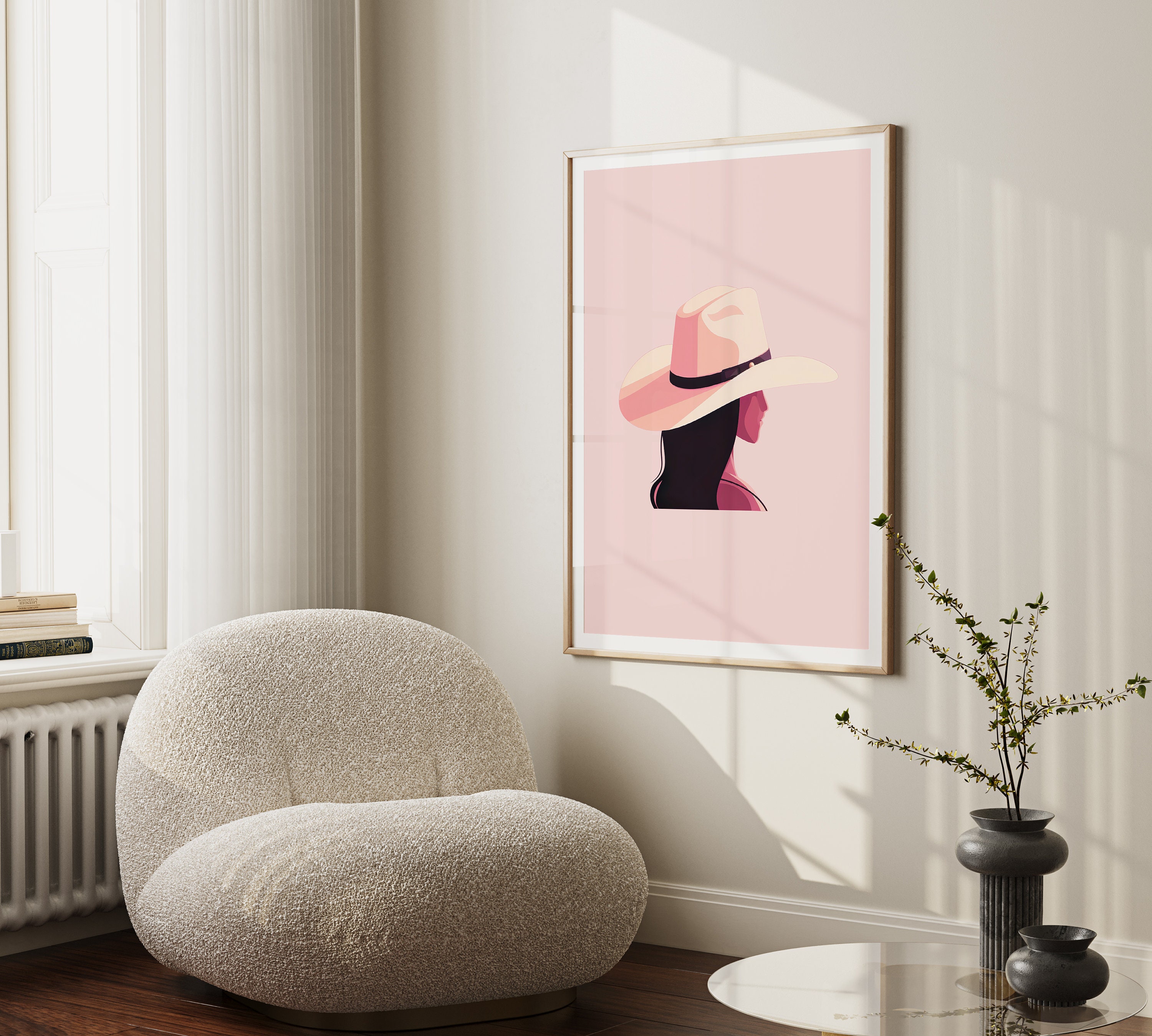Pink Cowgirl Wall Art, Retro Cowgirl Prints, Preppy Gallery Wall Set 3 ...