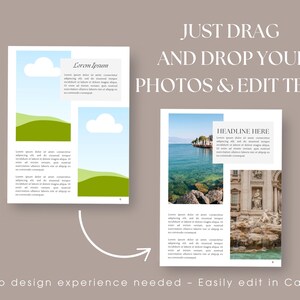 Travel Magazine Template
Digital Travel Journal
Printable Vacation Planner
Editable Travel Guide
Canva Travel Brochure
DIY Travel Photo Book
Travel Memory Keepsake
Vacation Scrapbook Template
Personalized Travel Journal
Custom Travel Scrapbook