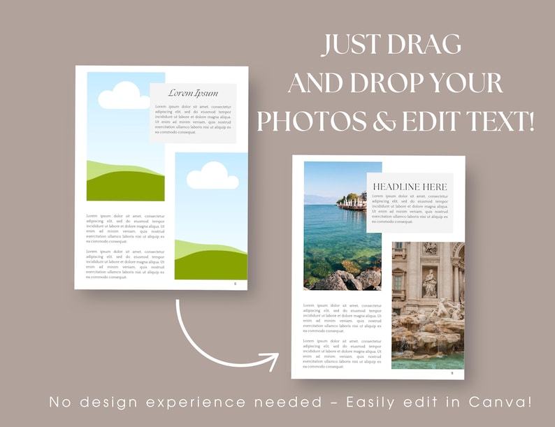 Travel Magazine Template
Digital Travel Journal
Printable Vacation Planner
Editable Travel Guide
Canva Travel Brochure
DIY Travel Photo Book
Travel Memory Keepsake
Vacation Scrapbook Template
Personalized Travel Journal
Custom Travel Scrapbook