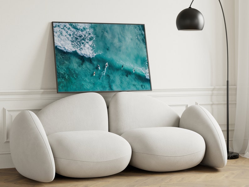 Aerial Surfing Printable Wall Art, Aerial Photography, Surfers Posters, Ocean Wall Art, Aerial Beach Prints, Surf Prints, Surf Digital Print