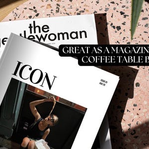 Redigerbar födelsedagstidning, Vogue anpassad tidning Canva-mall, personlig tidningspresent till bästa vän syster, personlig tidning bild 8