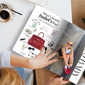 Editable Birthday Magazine, Vogue Custom Magazine Canva Template, Personalized Magazine Firft for Best Friend Sister, Magazine Personnalisé