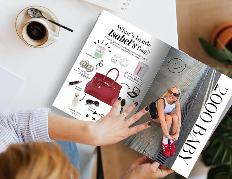 Editable Birthday Magazine, Vogue Custom Magazine Canva Template, Personalized Magazine Firft for Best Friend Sister, Magazine Personnalisé