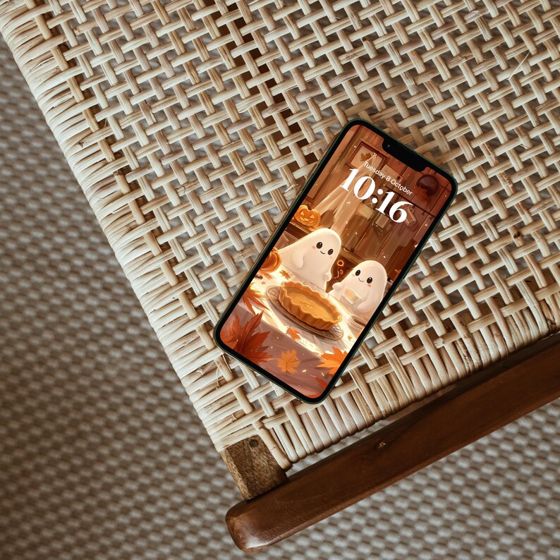 Fall Phone Wallpapers, Halloween Wallpaper iPhone, Autumn Smartphone Wallpaper Set, Cute Spooky Phone Background, Spooky Phone Background