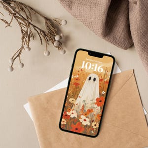 Fall Phone Wallpapers, Halloween Wallpaper iPhone, Autumn Smartphone Wallpaper Set, Cute Spooky Phone Background, Spooky Phone Background