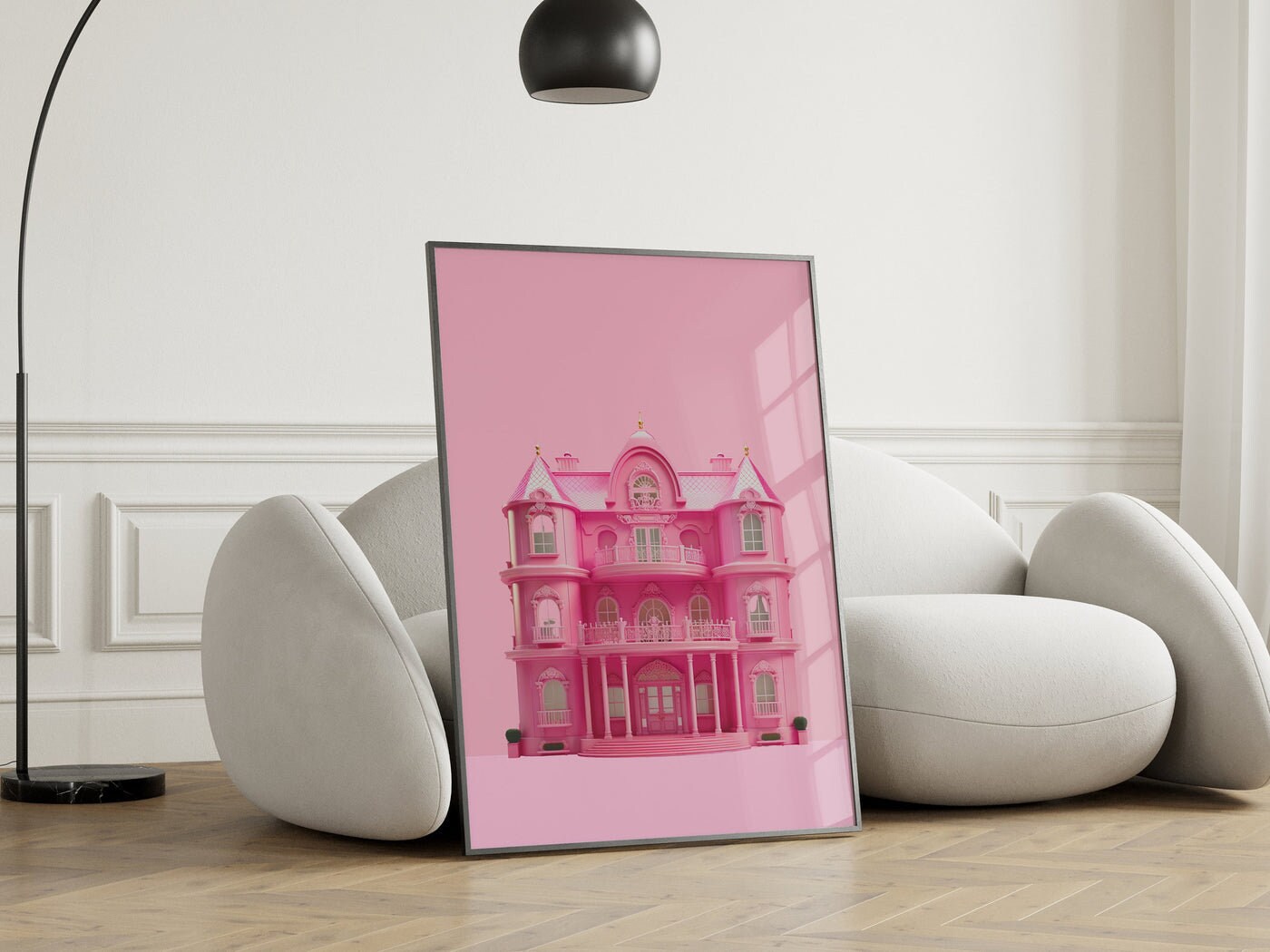 Retro Doll Prints, Dream House Print, Barb Print, Preppy Room Decor ...