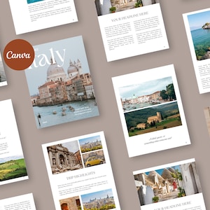 Travel Magazine Template
Digital Travel Journal
Printable Vacation Planner
Editable Travel Guide
Canva Travel Brochure
DIY Travel Photo Book
Travel Memory Keepsake
Vacation Scrapbook Template
Personalized Travel Journal
Custom Travel Scrapbook