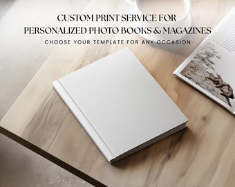 Custom Photo Book Printing Service, Personalized Travel Album, Custom Travel Magazine or Photo Book Printing, Coffee Table Book Printing