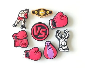 Boxing Croc Charms PVC Accessories for Clogs