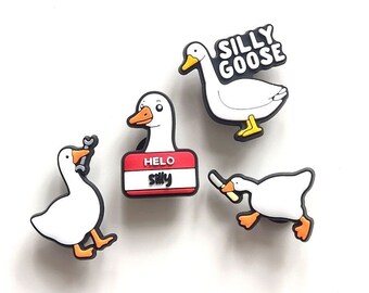 Silly Goose Croc Charms PVC Clog Decorations