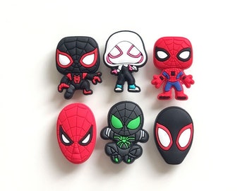 Spider Heroes Themed Croc Charms PVC Clog Decoration