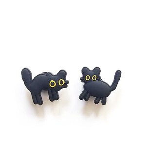 Black Cats Croc Charms PVC Clog Decoration