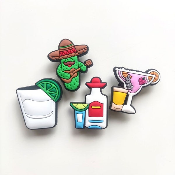 Mexican Party Croc Charms PVC Clog Accessories