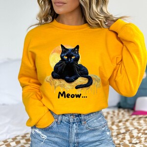 Cat Love Sweatshirt, Kitty Crewneck Jumper, Feline Animal Lover Gift, Cute Kitten Top, Cozy Graphic Pullover, Pet Owner Apparel