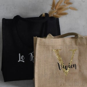 Personalized jute bag | personalized bag | shopper | shopping bag | gift | name | handmade