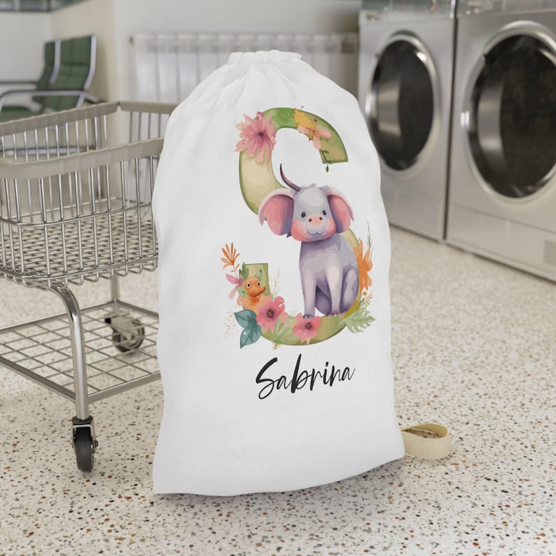 Personalized Laundry Bag for Children, Laundry Bag With Name, Bag for a