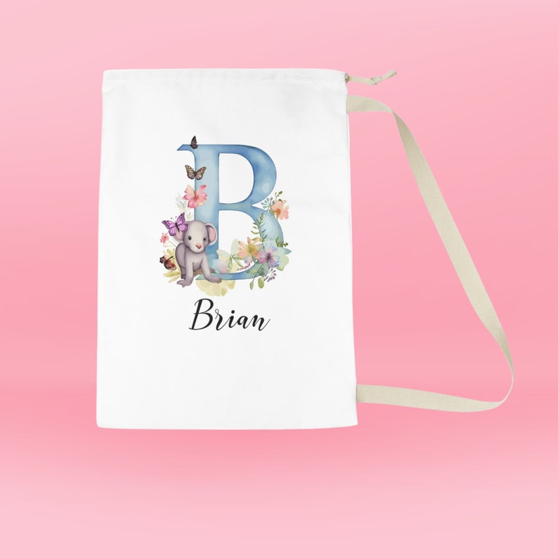 Personalized Laundry Bag for Children, Laundry Bag With Name, Bag for a