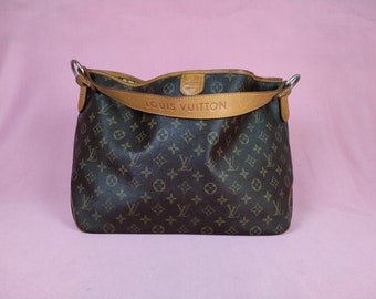 Vintage LV Delightful Monogram Canvas MM Shoulder Bag.