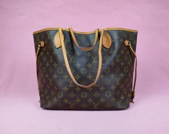 Vintage LV Neverfull Monogram MM Tote Bag.