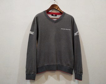 Vintage Grey HRC Honda Sweatshirts.