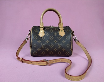 Vintage LV Speedy Bandouliere Monogram Canvas 20 Crossbody Bag.