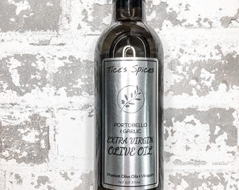Portabella Mushroom and Garlic Extra Virgin Olive Oil, Cooking, Sauteing, Marinade, Dressing