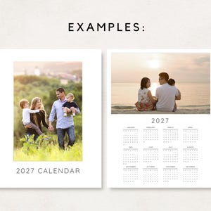 Step into 2027 with this versatile 2027 Calendar Template! This editable calendar is designed for both personal and commercial use. Add your pictures or designs effortlessly.