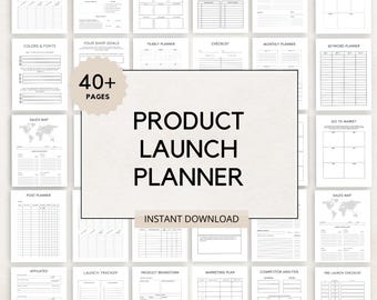 Product Launch Planner, Product Launch, New Product Launch, Product Planner, Launch Plan Template, New Product Launch Planner, Entrepreneur