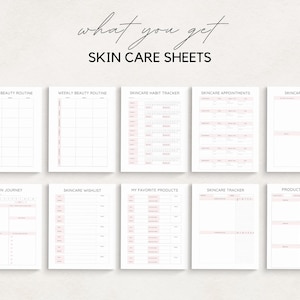 Stay organized and enhance your beauty routine with this Beauty Planner/ Self Care Planner Printable. Perfect for anyone who wants to track their skincare, makeup, haircare, and wellness goals.