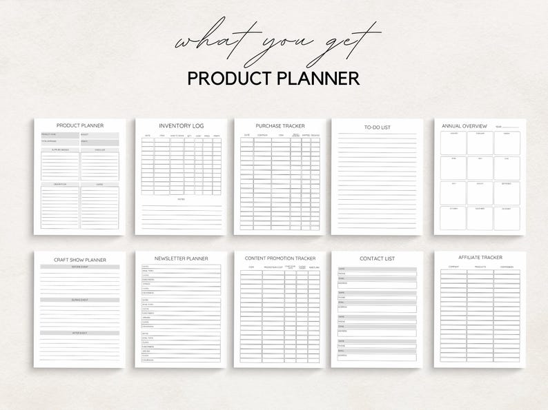 Elevate your crafting business with this Craft Business Planner! Specifically designed for crafters, this planner helps you stay organized, track sales, manage inventory, and plan your projects effectively.