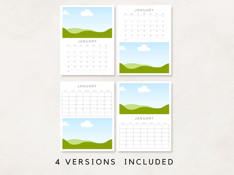 Step into 2027 with this versatile 2027 Calendar Template! This editable calendar is designed for both personal and commercial use. Add your pictures or designs effortlessly.