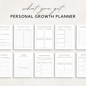 Unlock your full potential and transform your life with this Personal Growth Planner Printable. Designed to help you achieve your personal development goals, this planner will guide you through every step of your growth journey.