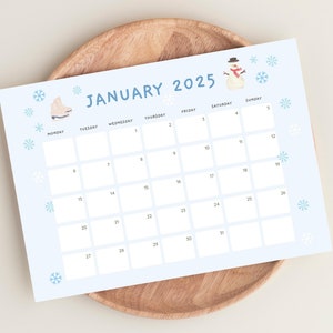 Cute 2024-2025 Calendar Printable, Monthly Calendar 2024-2025, 2024 ...