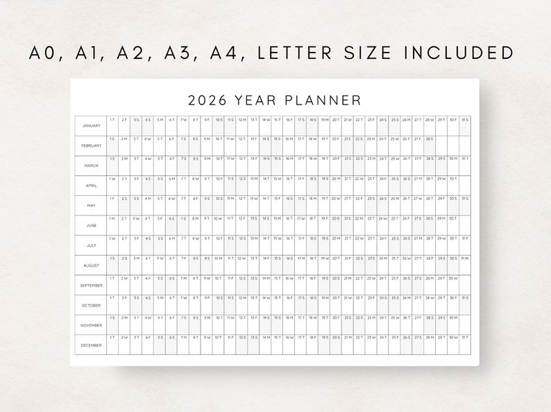 Plan ahead with this 2026 Yearly Planner Printable!