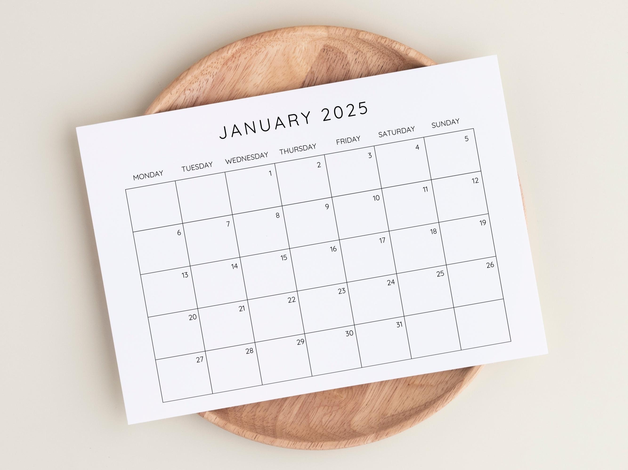 2025 Calendar Printable Monthly Calendar 2025 Fillable Calendar 2025 2025 Calendar Printable Monthly Calendar 2025 Fillable Calendar 2025