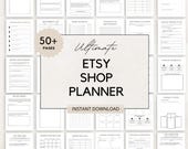 Etsy Shop Planner, Etsy Planner, Etsy Seller Plan, Etsy Business Plan, Etsy Planner, Etsy Shop Organization, Digital Etsy Shop Planner
