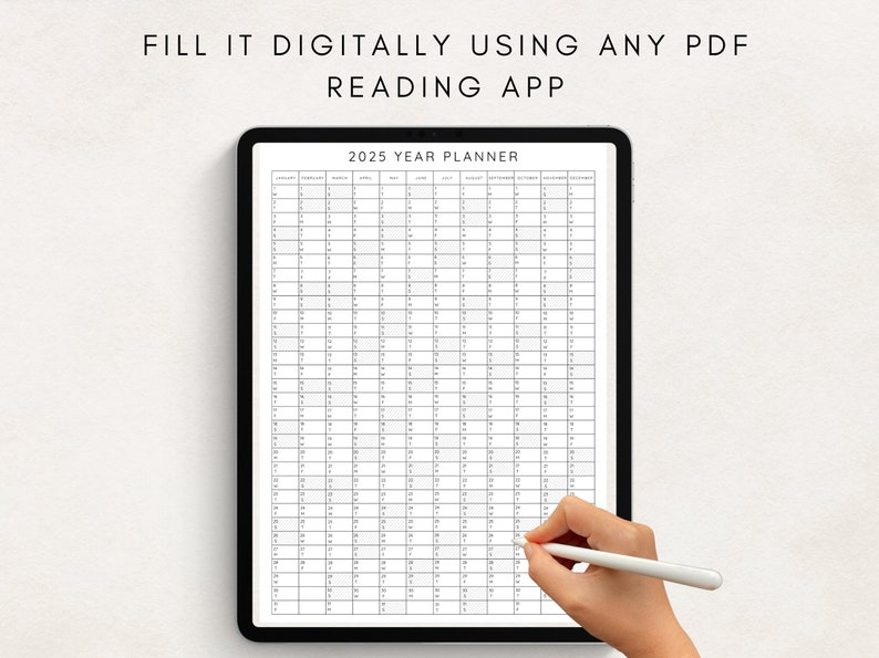Plan ahead with this 2025 Yearly Planner Printable!