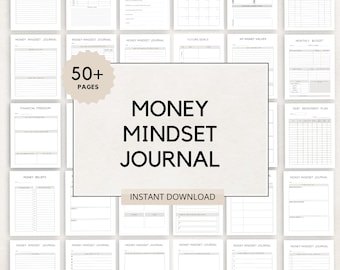 Money Mindset Journal, Money Mindset, Growth Mindset Journal, Money Journal, Mindset Journal, Law of Attraction, Money Manifestation