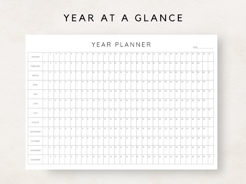 Elevate your planning with this Yearly Wall Planner. This large, printable calendar is designed for annual scheduling, providing a comprehensive view of your plans.