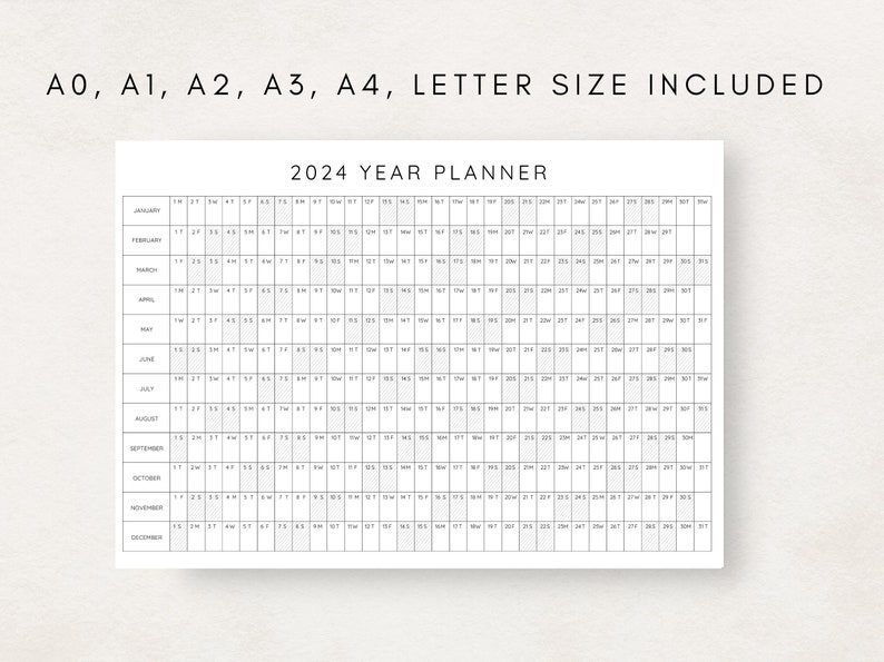 Plan ahead with this 2024 Yearly Planner Printable!