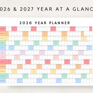 Plan ahead with this 2026-2027 Yearly Planner Printable!