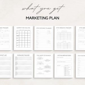 Streamline your Etsy business with this Etsy Shop Planner! Perfect for Etsy sellers, this planner helps you organize your shop, manage inventory, track sales, and plan your marketing efforts.