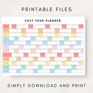 Plan ahead with this 2026-2027 Yearly Planner Printable!