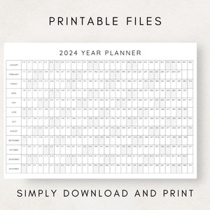 Plan ahead with this 2024 Yearly Planner Printable!