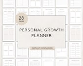 Personal Growth Planner, Personal Development, Growth Planner, Self Growth Planner, Self Improvement, Growth Mindset,Personal Growth Journal